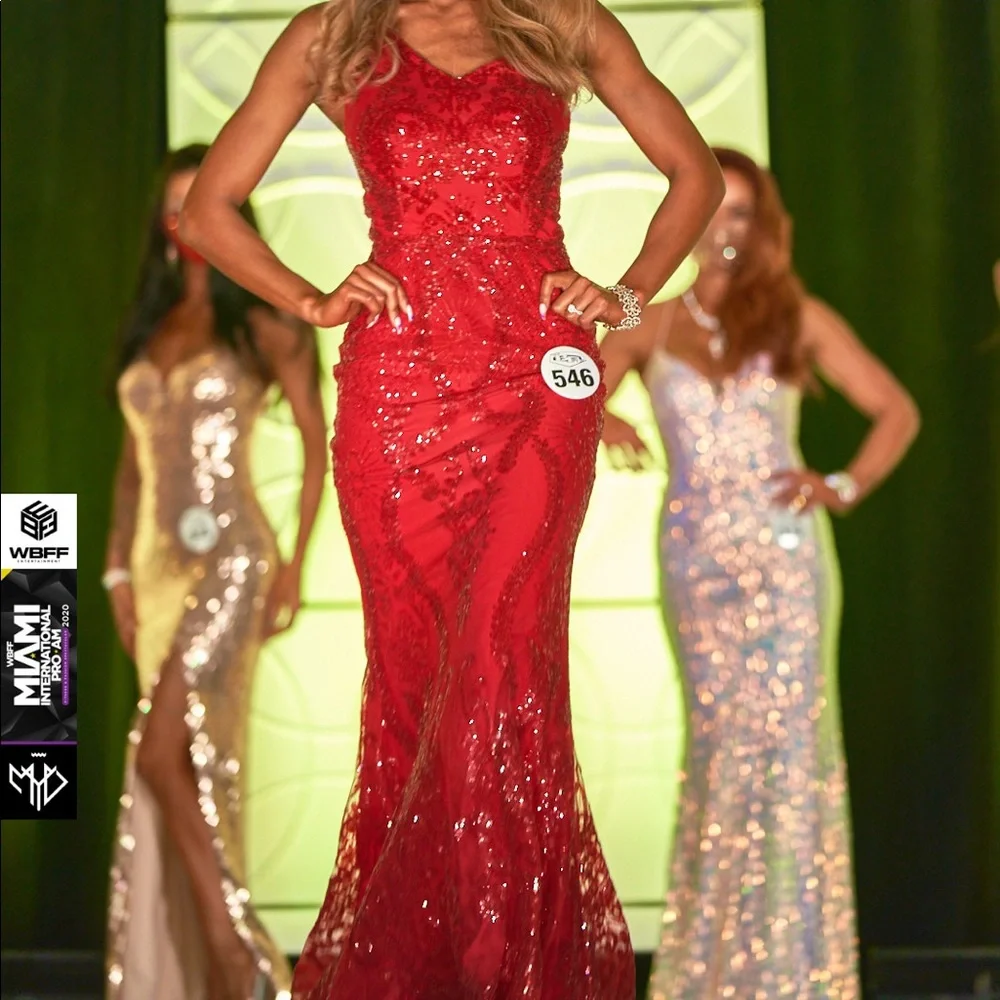 Abyss By Abby | The Label Red Dress - Picture 3 of 5